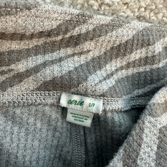 Aerie Gray Zebra Print PJ Set - Picture 11 of 11